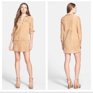 Diane von Furstenberg Suede Dilly Shirt Dress